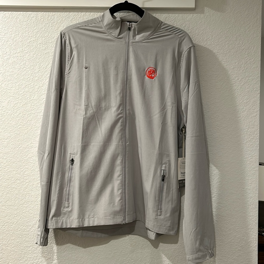 Men’s Vuori Venture Track Jacket Platinum Linen Texture